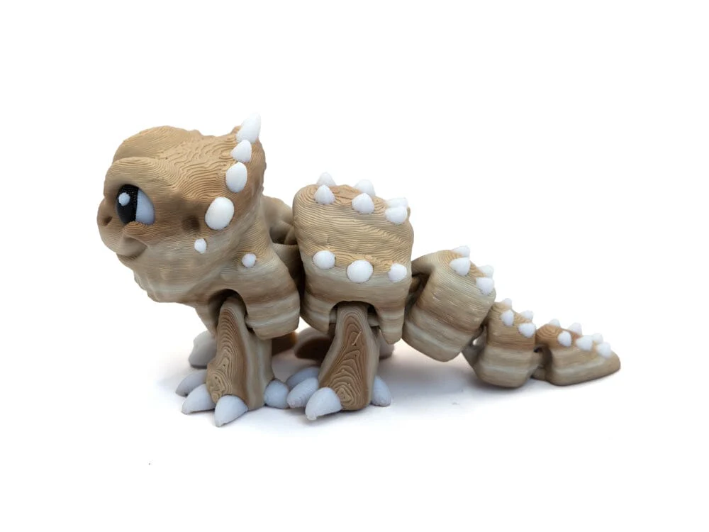 3D Printed Chibi Tan Bearded Dragon - Mini - Image 2