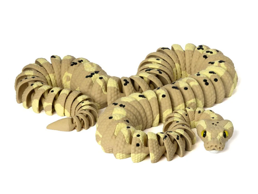 3D Printed Realistic Banana Ball Python - large
