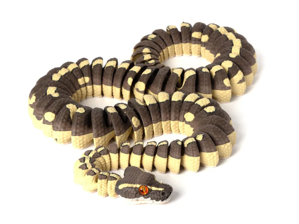 3D Printed Realistic Mystic Ball Python - large