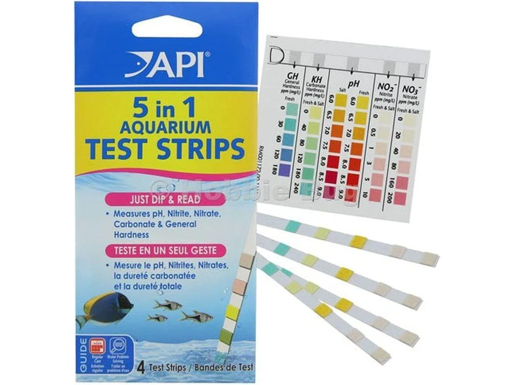 API 5 in 1 Test Strips (4 pack)