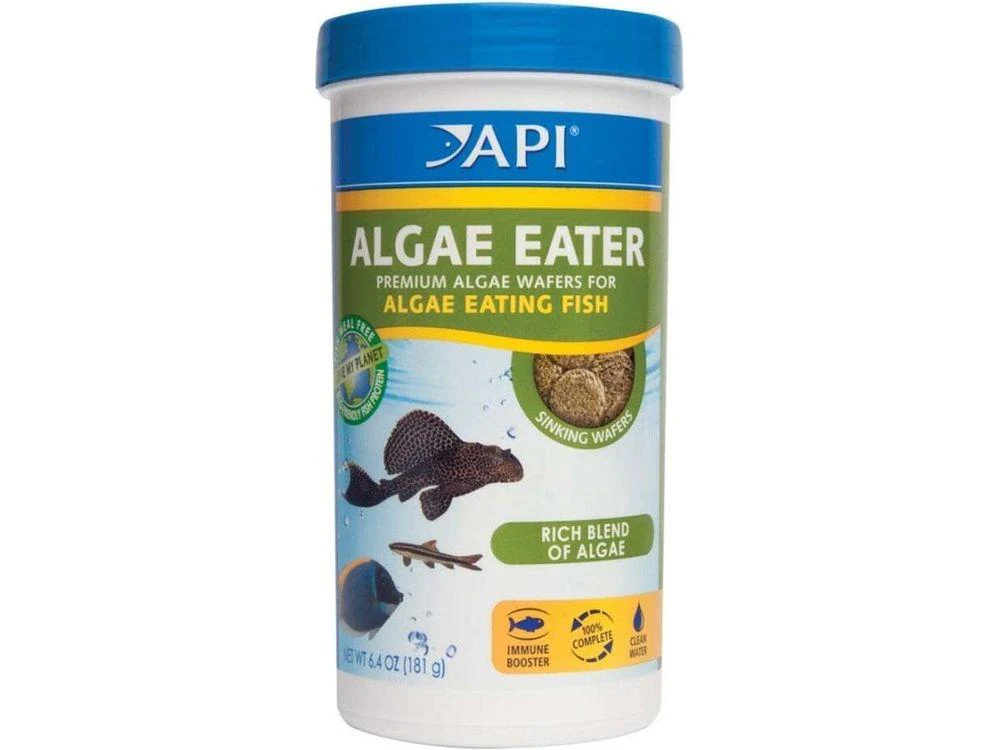 API Algae Eater Premium Sinking Wafer Fish Food, 6.4 oz