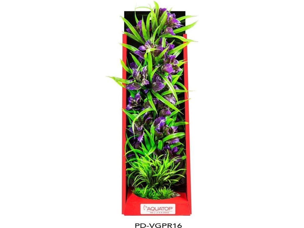 Aquatop Vibrant Garden Plant Purple, 16 in