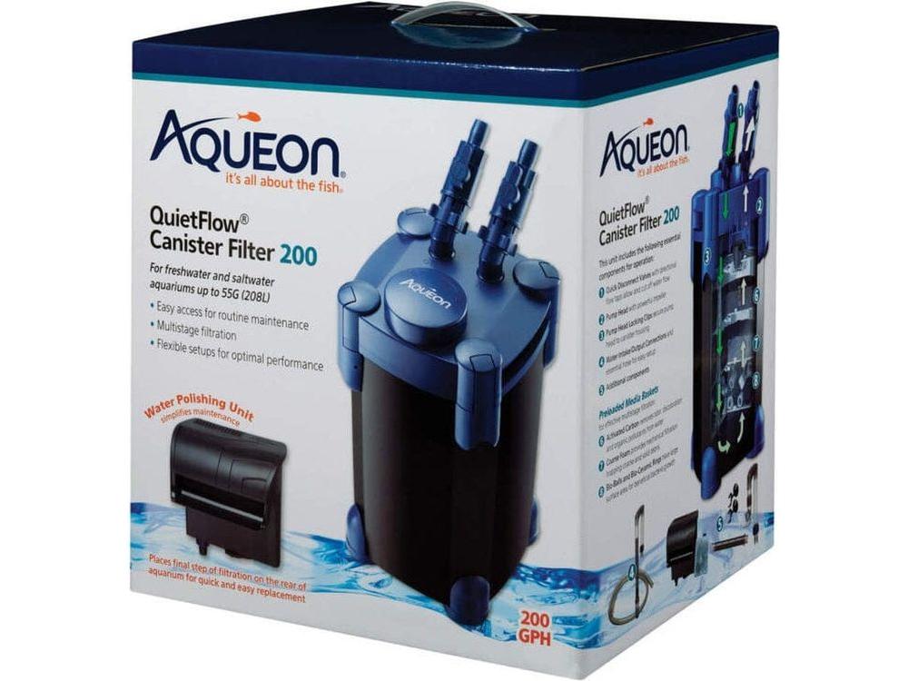 Aqueon QuietFlow Canister Aquarium Filter, Up To 55 gal