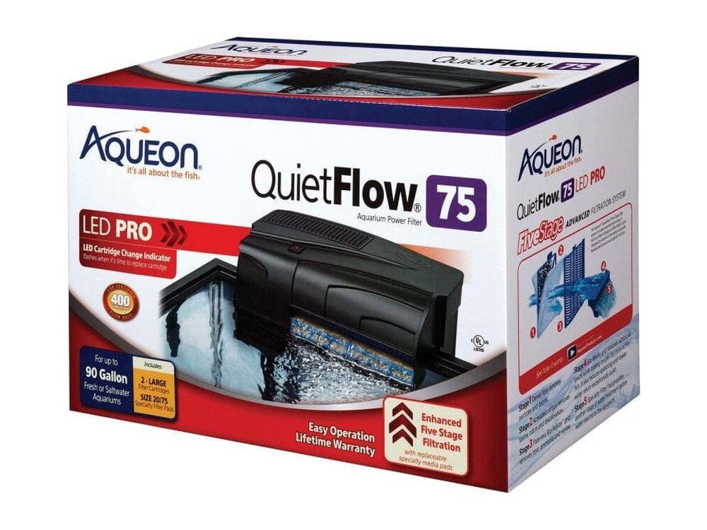 Aqueon QuietFlow LED PRO Aquarium Power Filter Size 75