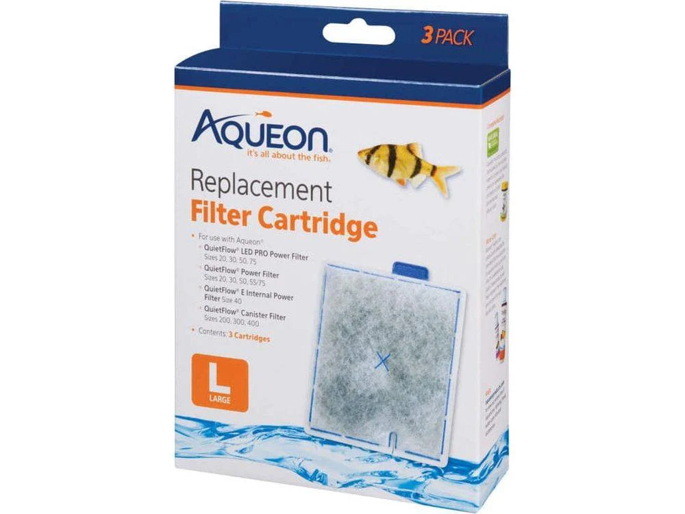 Aqueon Replacement Filter Cartridges, Large - 3 pk