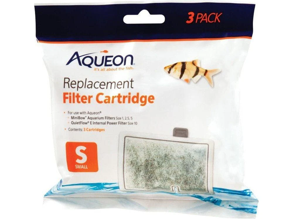 Aqueon Replacement Filter Cartridges, Small - 3pk