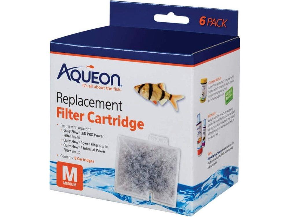 Aqueon Replacement Filter Cartridges, Medium - 6 pk