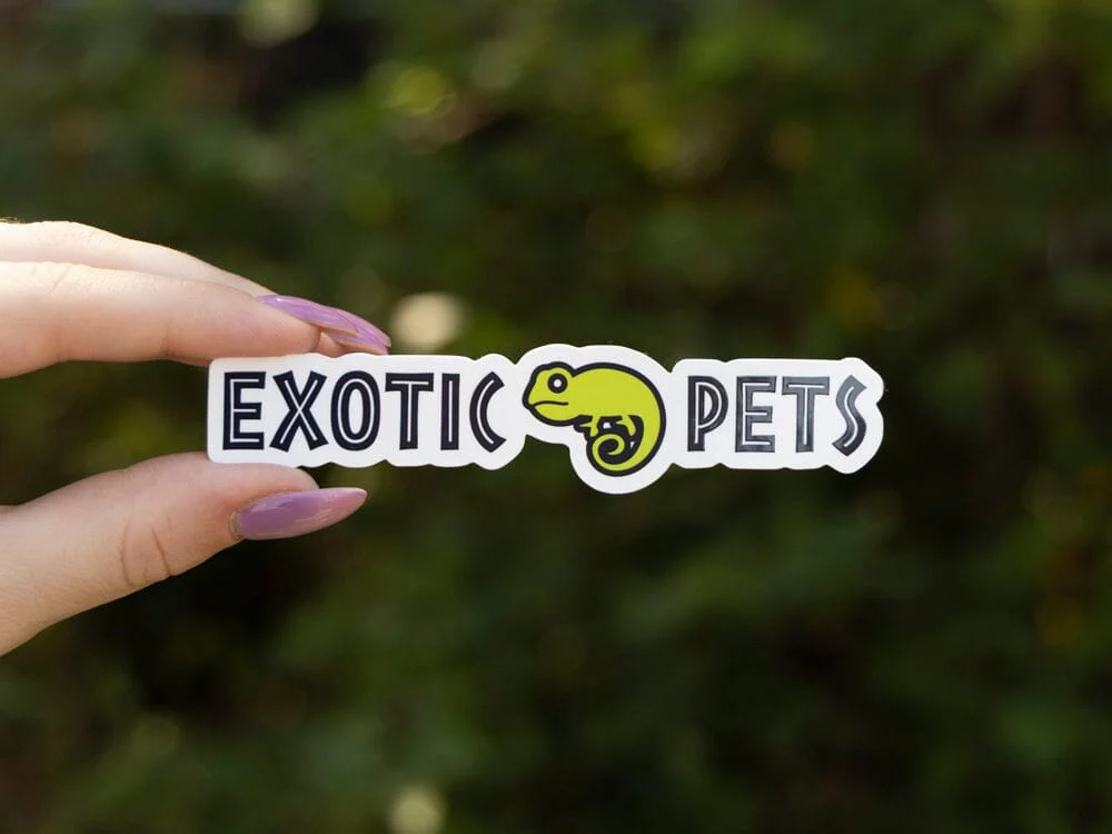 Exotic Pets Name Sticker
