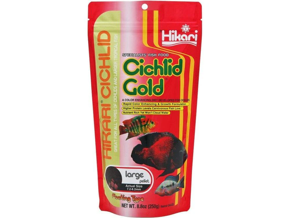 Hikari Cichlid Gold Large Pellets Fish Food 8.8oz