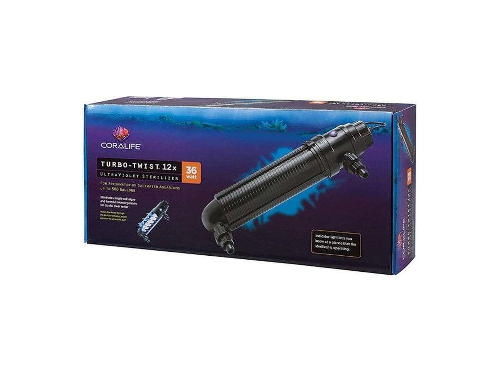 Coralife Turbo-Twist UV Sterilizer 1ea/12X, 36 W, Up To 500 gal