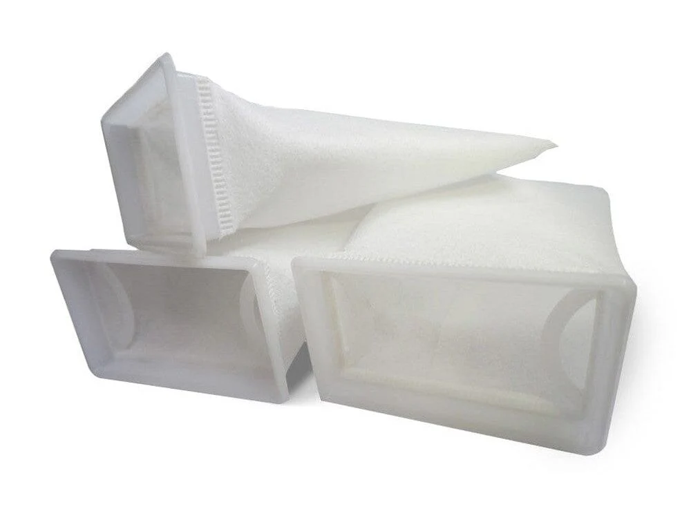 Eshopps Rectangle Filter Sock White, 1ea/3 pk