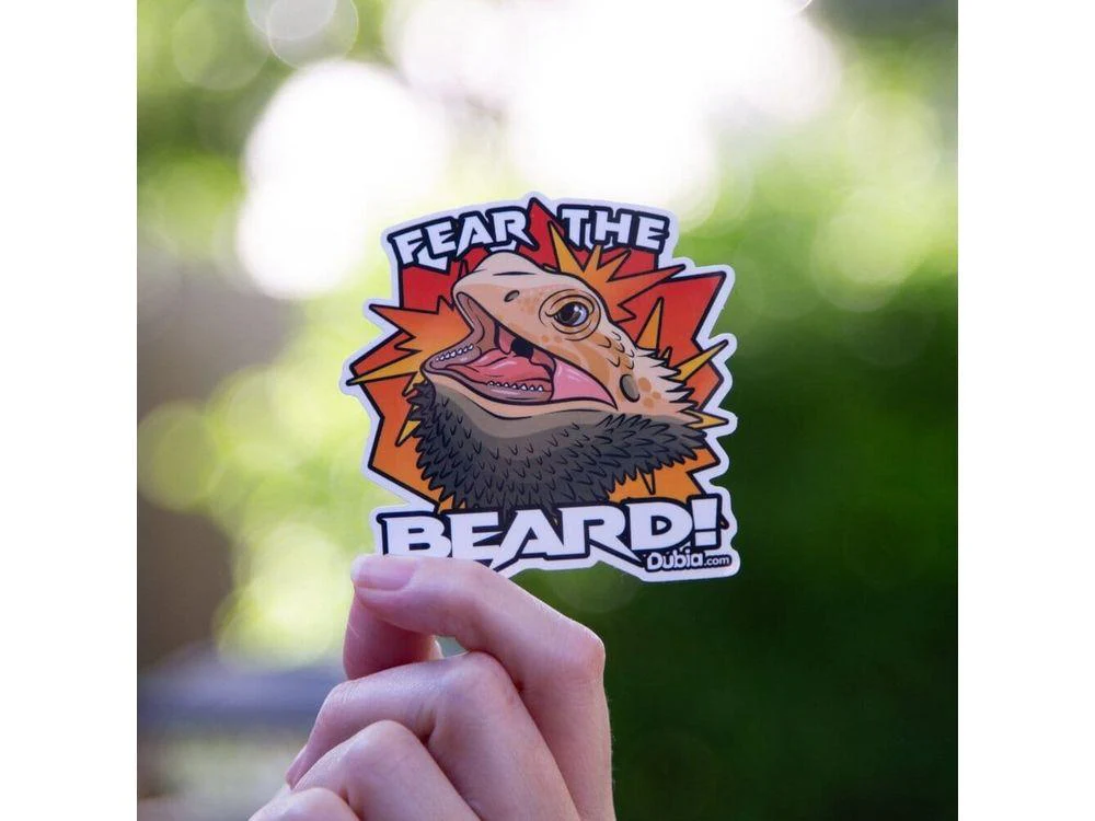 Fear the Beard! Sticker - Image 2