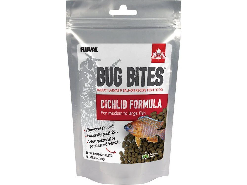 Fluval Bug Bites Cichlid Pellets 3.53oz