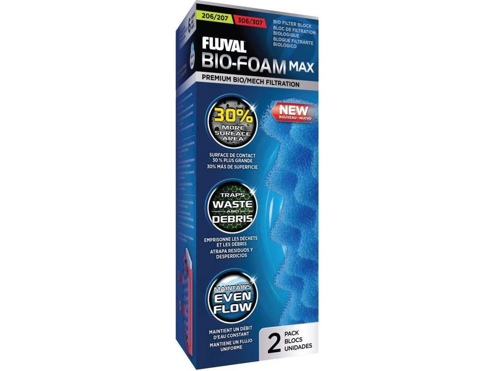 Fluval 206/207-306/307 Blue BioFoam MAX, 2pcs