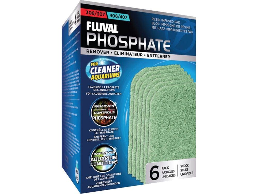 Fluval 306/307/406/407 Phosphate Remover Pad, 6pk