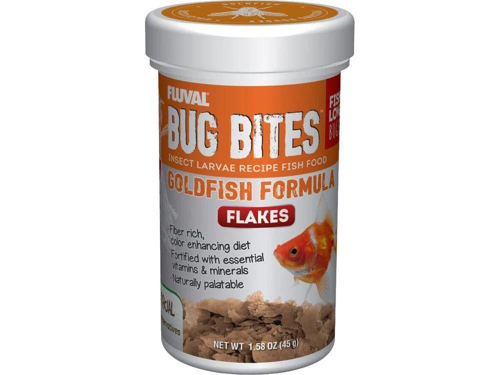 Fluval Bug Bites Goldfish Flakes 1.58oz