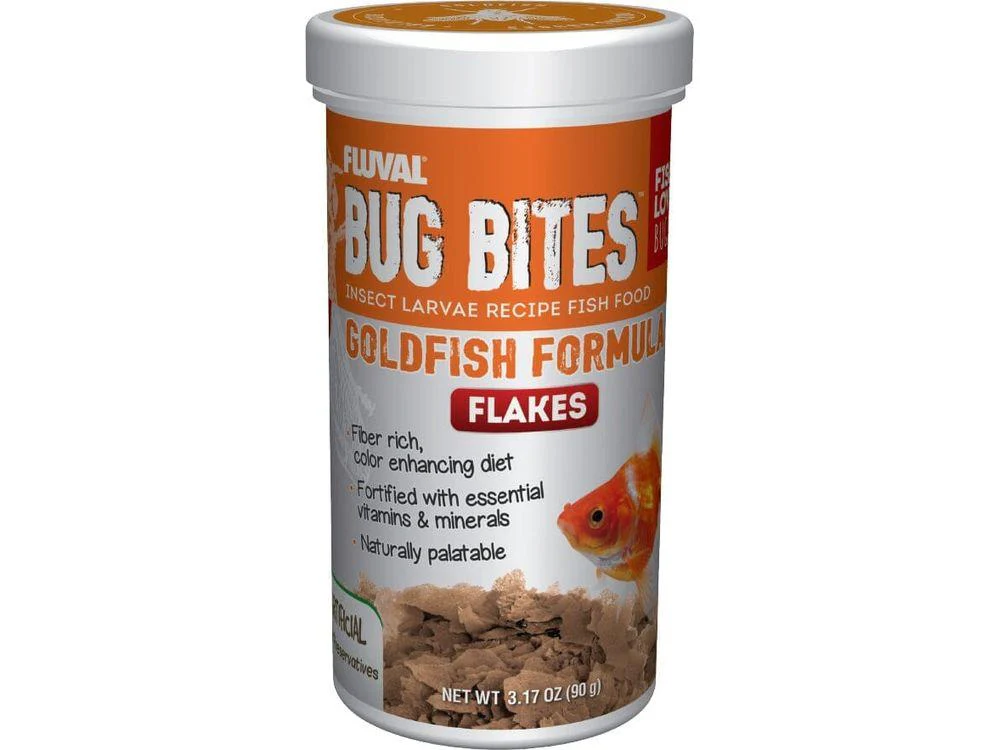Fluval Bug Bites Goldfish Flakes 3.17oz