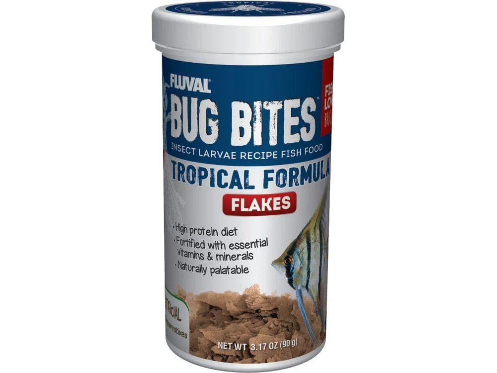 Fluval Bug Bites Tropical Flakes 3.17oz