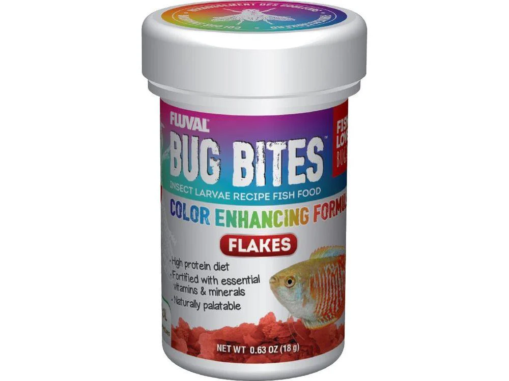 Fluval BugBites Color Enhancing Flakes .63oz