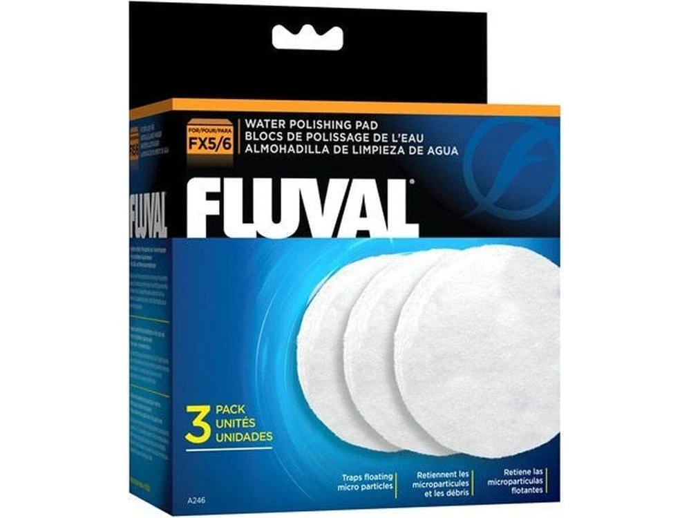 Fluval Quick Clear-Water Polishing Pad, FX4/FX5/FX6, 3pk