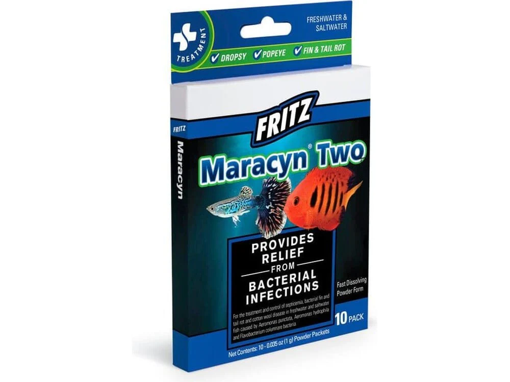 Fritz Maracyn Two Freshwater & Saltwater Treatment 1ea/10 ct - Image 2
