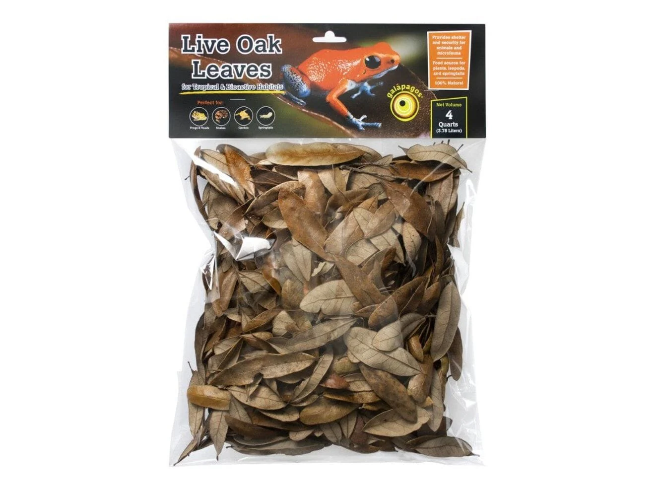 Galapagos Natural Live Oak Leaf Litter 1ea/4 qt