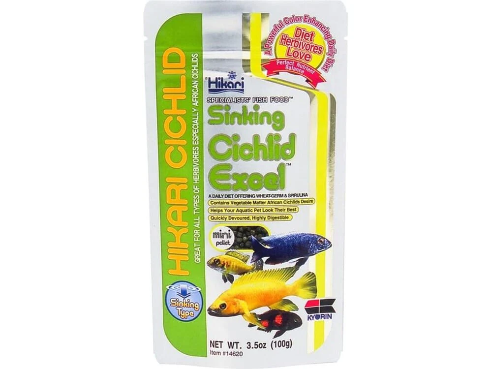 Hikari USA Cichlid Excel Sinking Pellets Fish Food 1ea/3.5 oz, Mini - Image 2