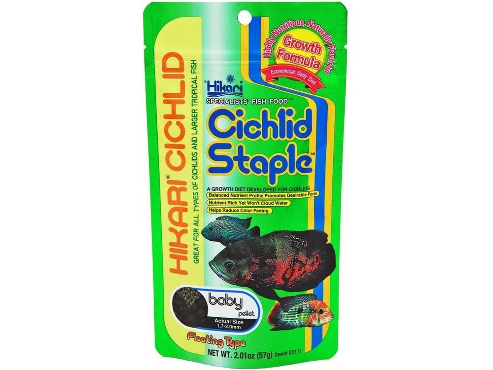 Hikari Cichlid Staple Baby Pellets Fish Food 2 oz