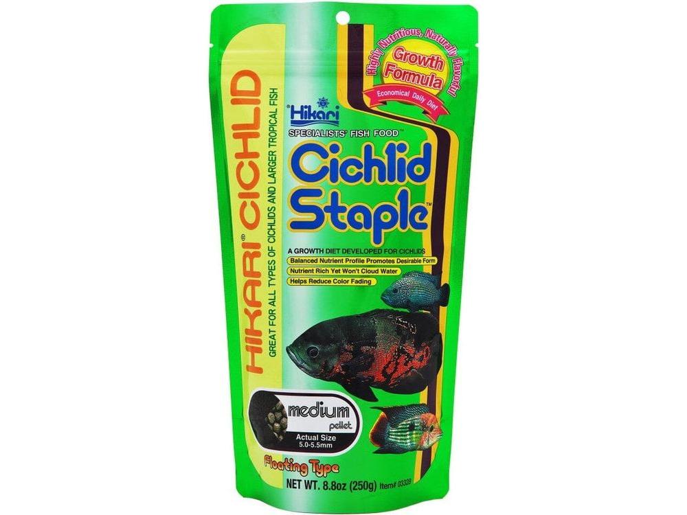 Hikari Cichlid Medium Staple Pellets Fish Food 8.8 oz