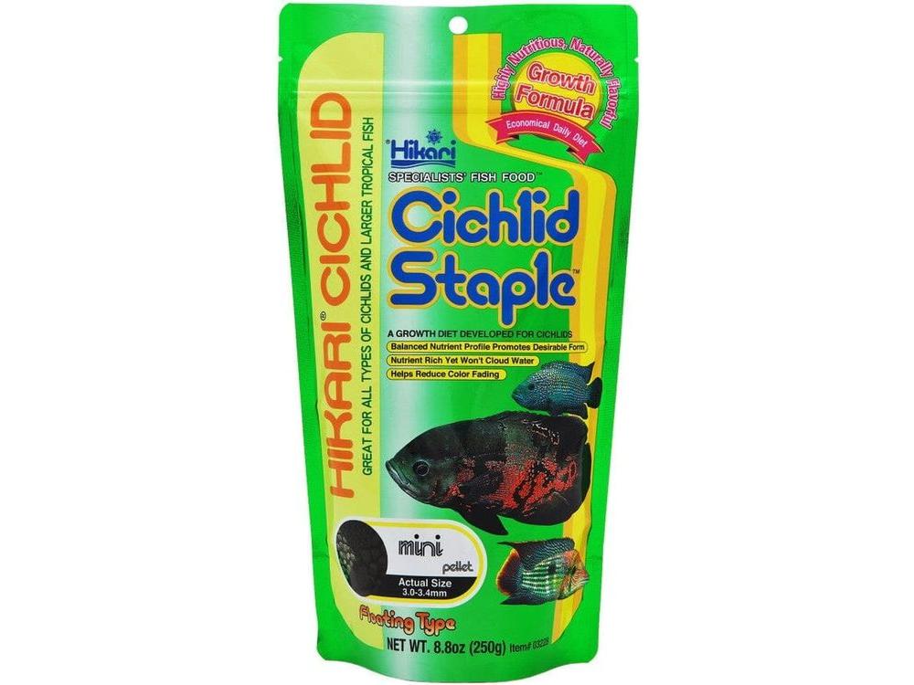 Hikari Cichlid Mini Staple Pellets Fish Food 8.8 oz