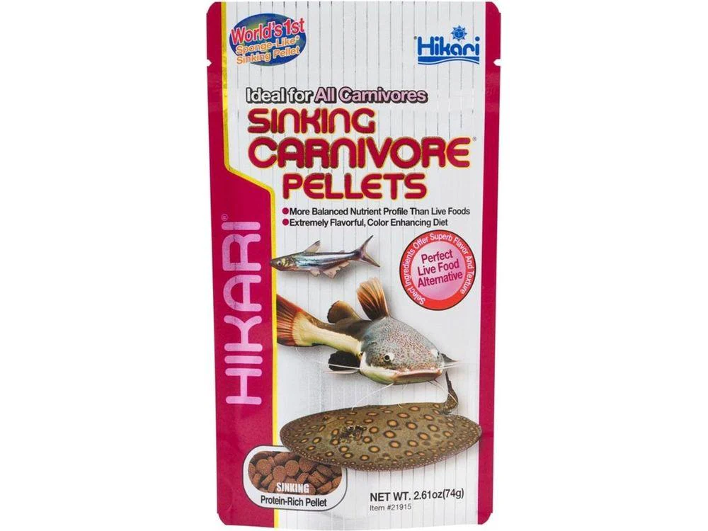 Hikari Sinking Carnivore Pellets Fish Food 2.61 oz