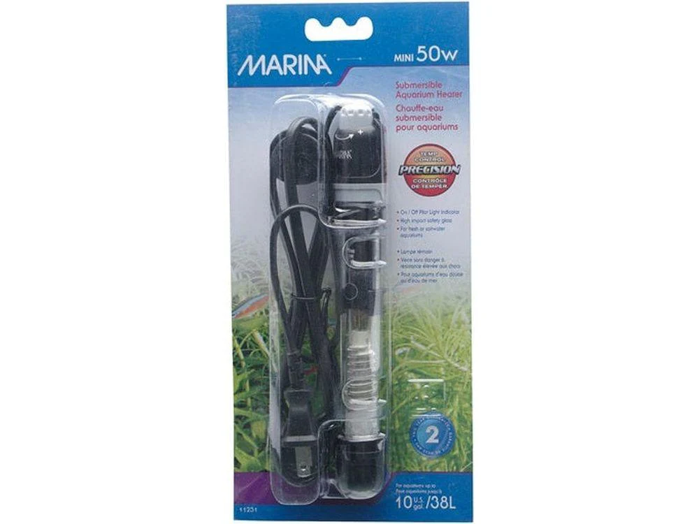 Marina Submersible Heater 6in 50W (10 gal.)