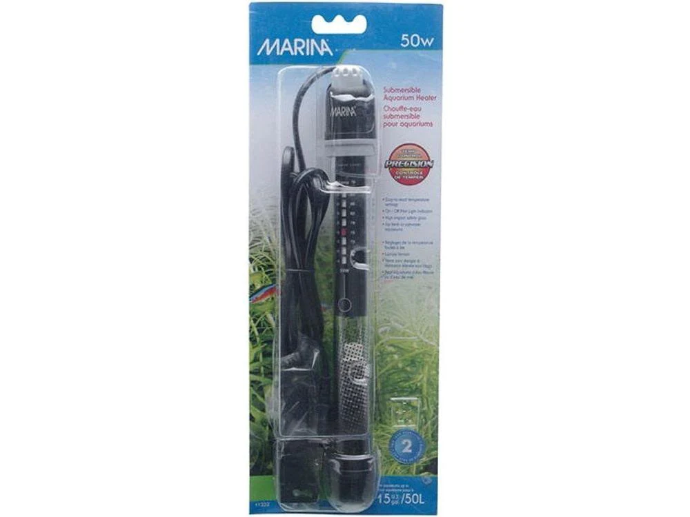 Marina Submersible Heater 8.5in 50W (15 gal.)