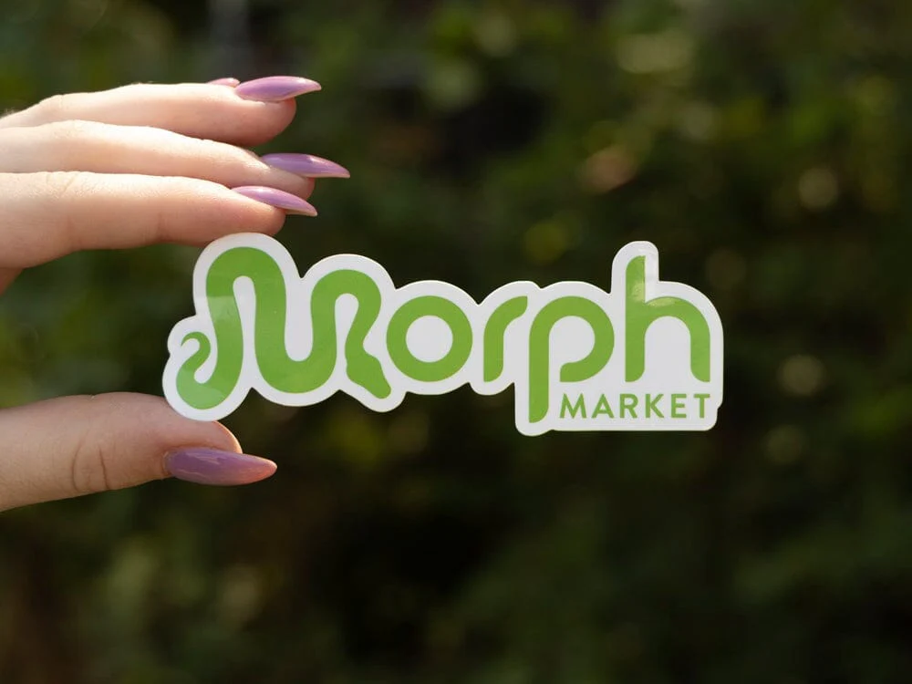 MorphMarket White & Green Sticker