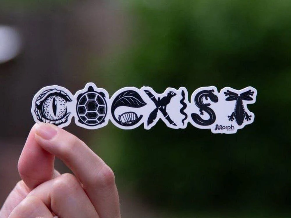 Coexist Sticker (B&W)