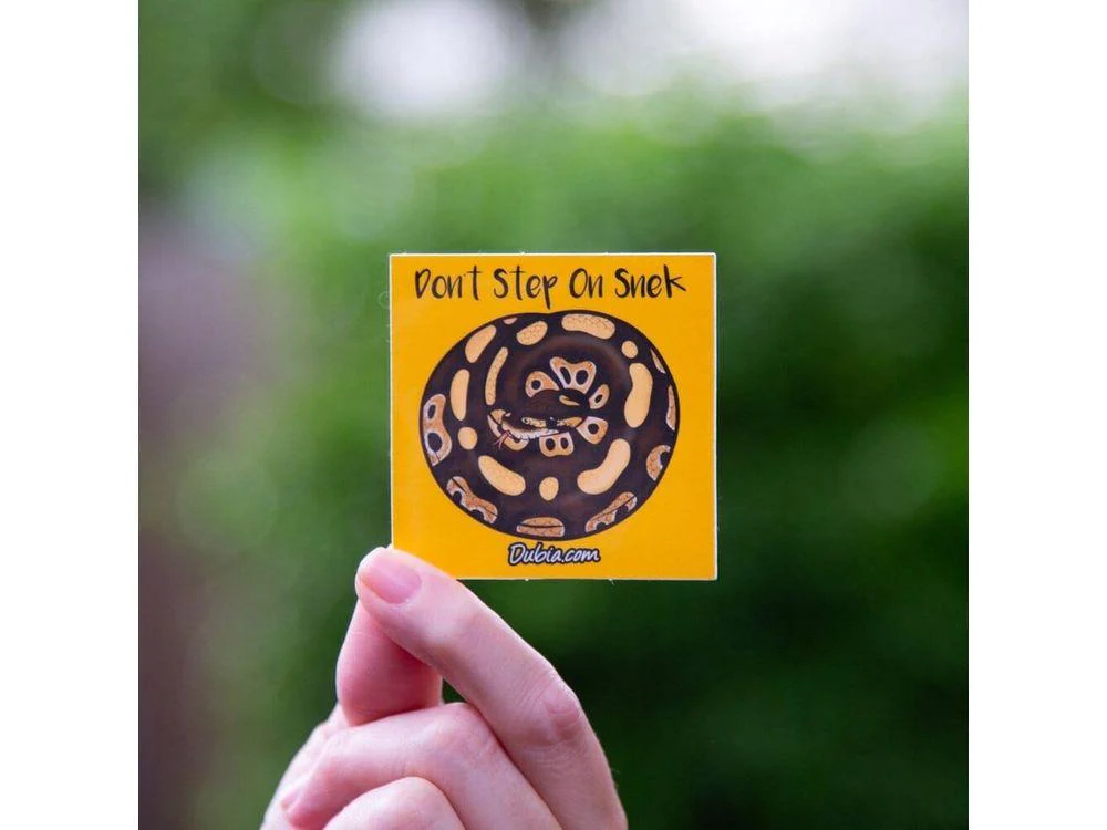 Don't Step On Snek Sticker