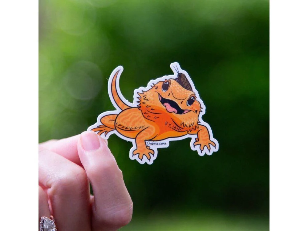 Orange Beardie Open Mouth Sticker - Image 2