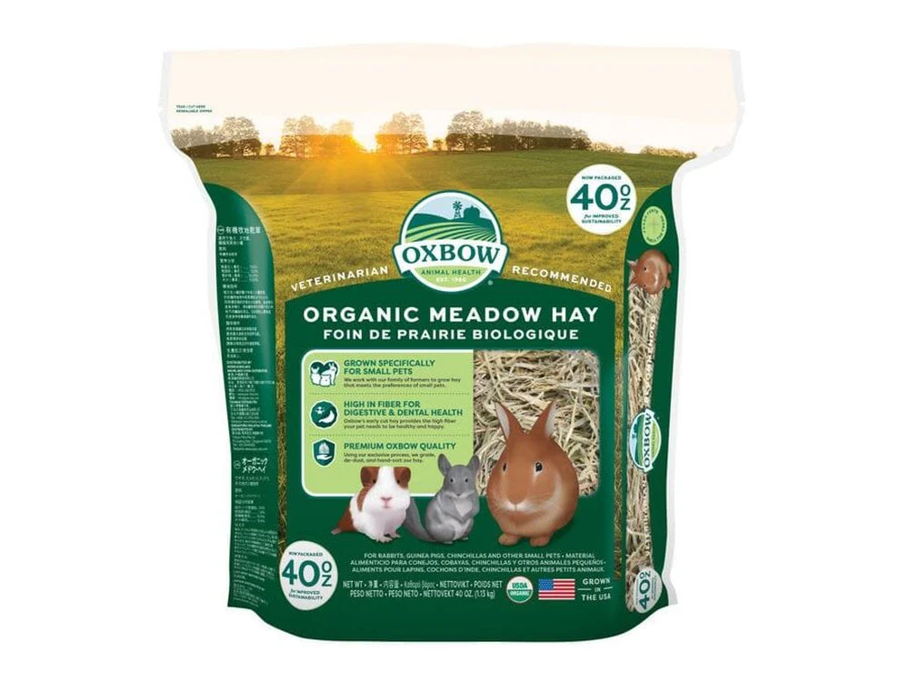 Oxbow Animal Health Organic Meadow Hay Small Animal Treat 1ea/40 oz
