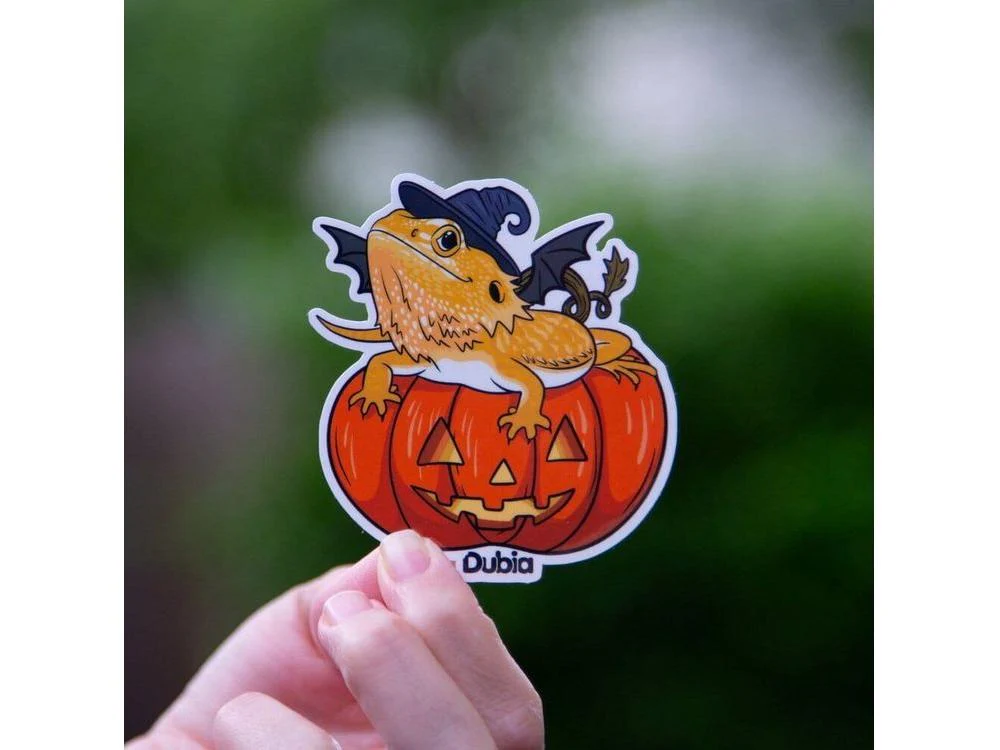 Pumpkin Beardie Sticker - Image 2
