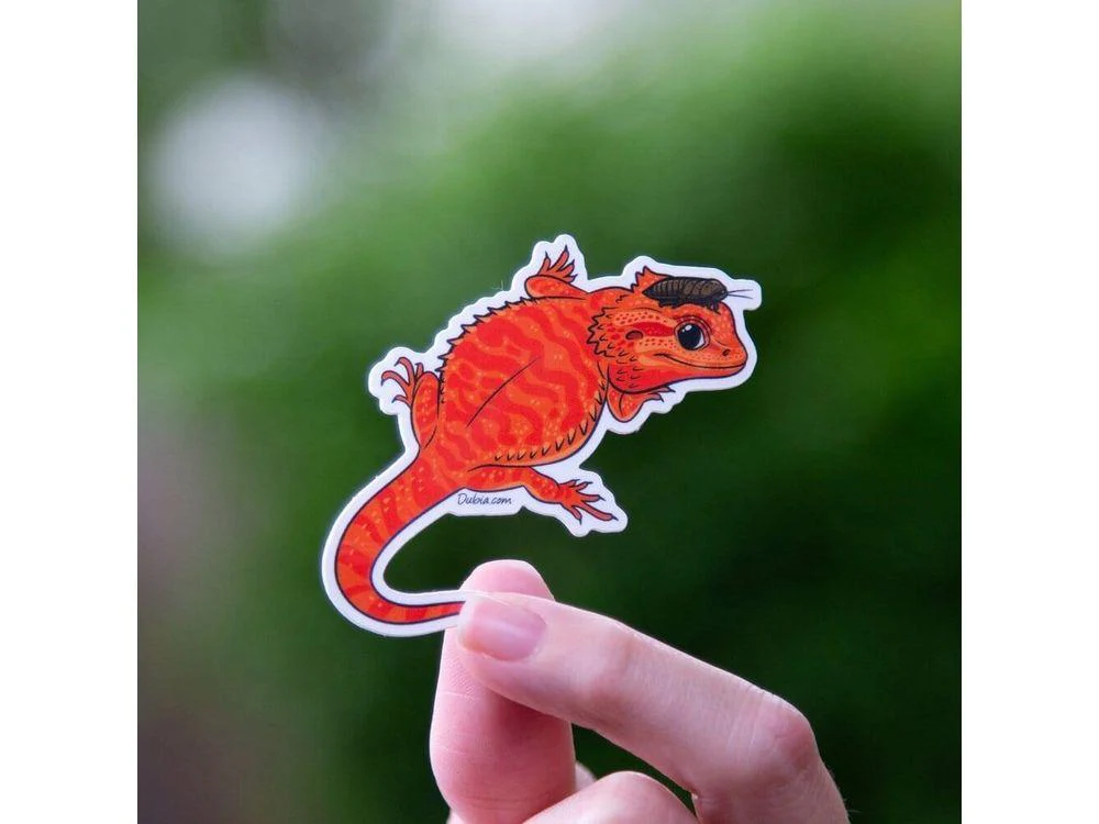 Red Beardie Sticker - Image 2