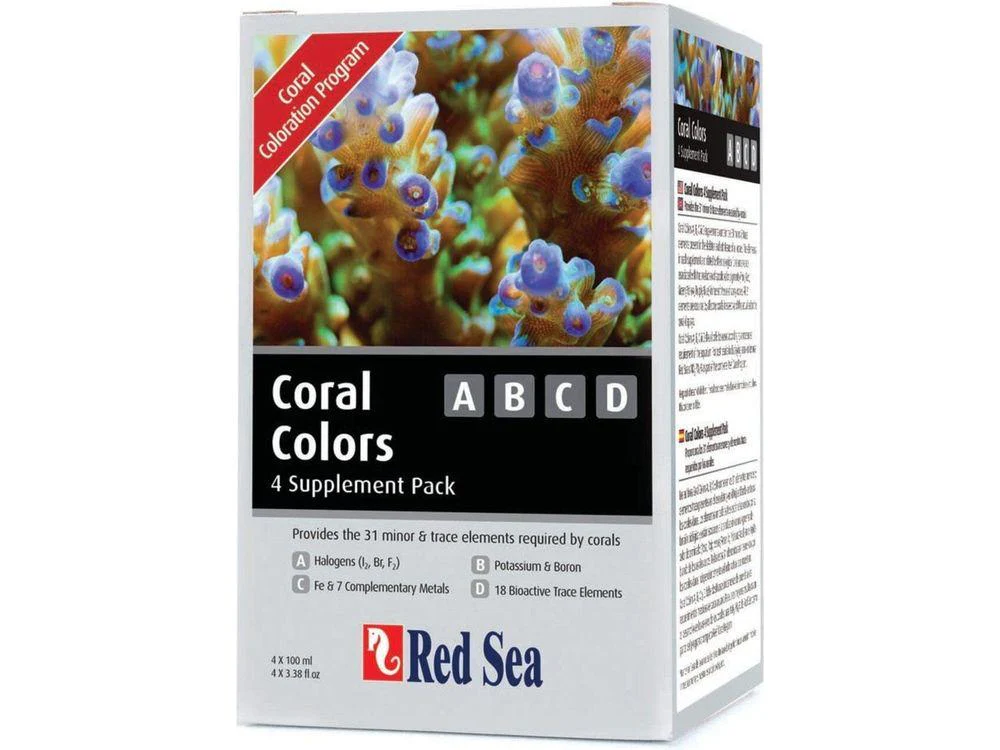 Red Sea Coral Colors ABCD 4 Supplement Pack 1ea