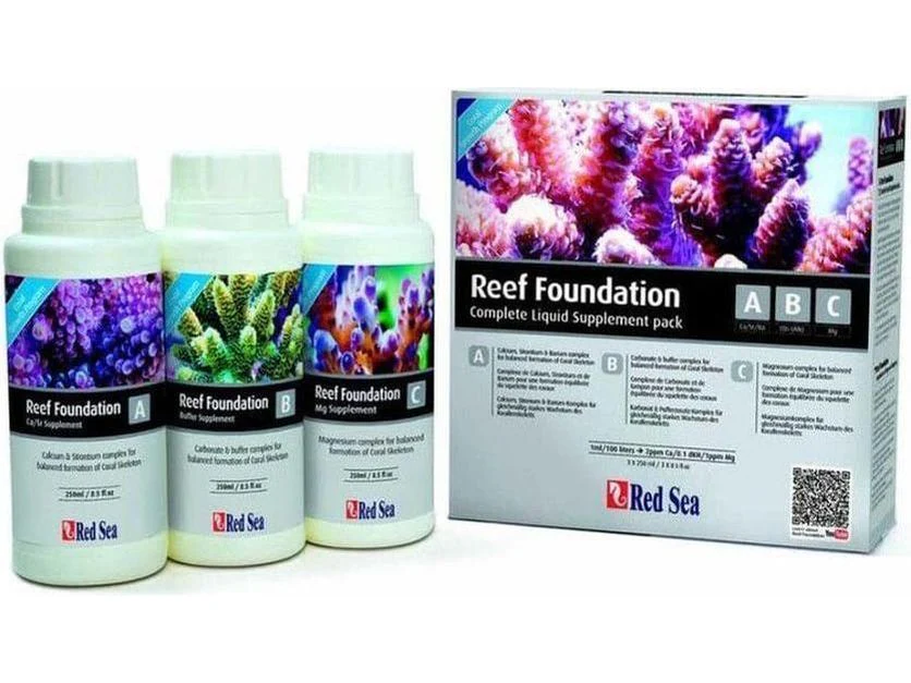 Red Sea Reef Foundation ABC Complete Liquid Supplement Pack 1ea