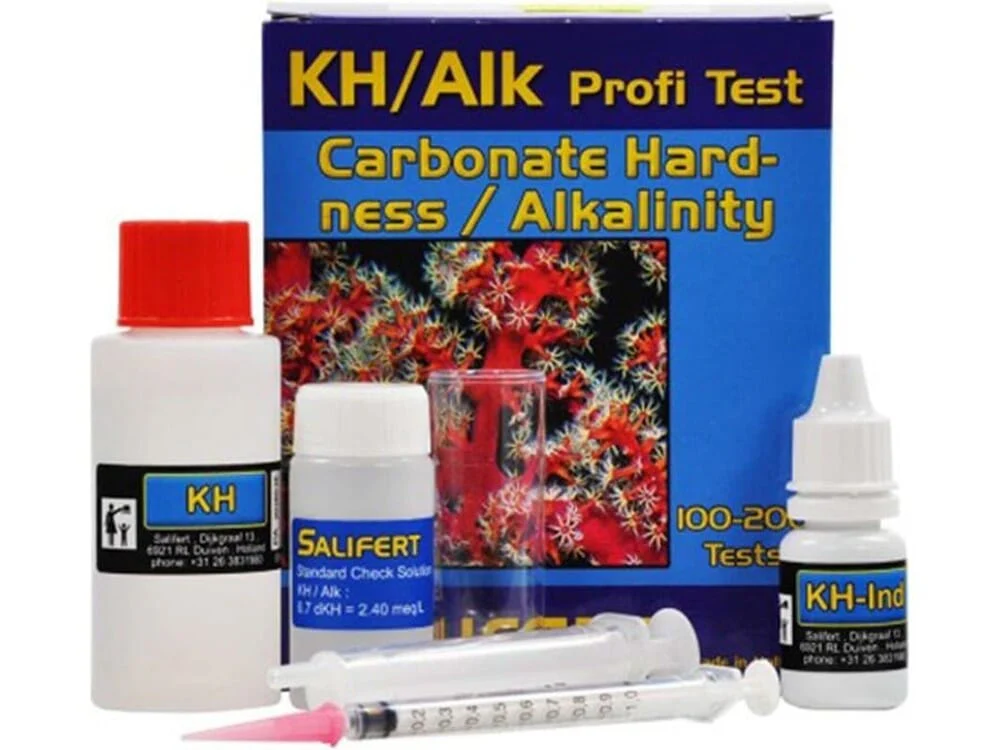 Salifert Carbonate Hardness & Alkalinity (KH/Alk) Profi-Test Kit 1ea/100 - 200 Tests - Image 2