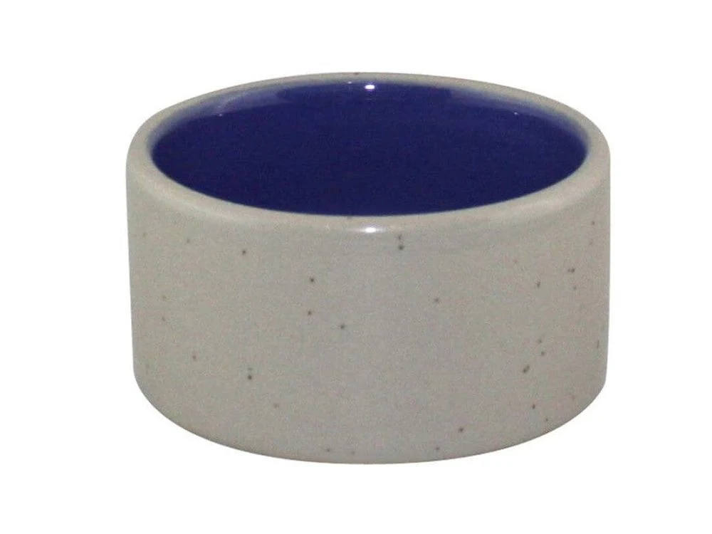 Spot Crock Small Animal Dish Blue, Grey
