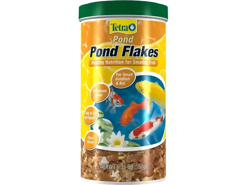 Tetra Pond Flakes Small Fish Food, 6.35oz