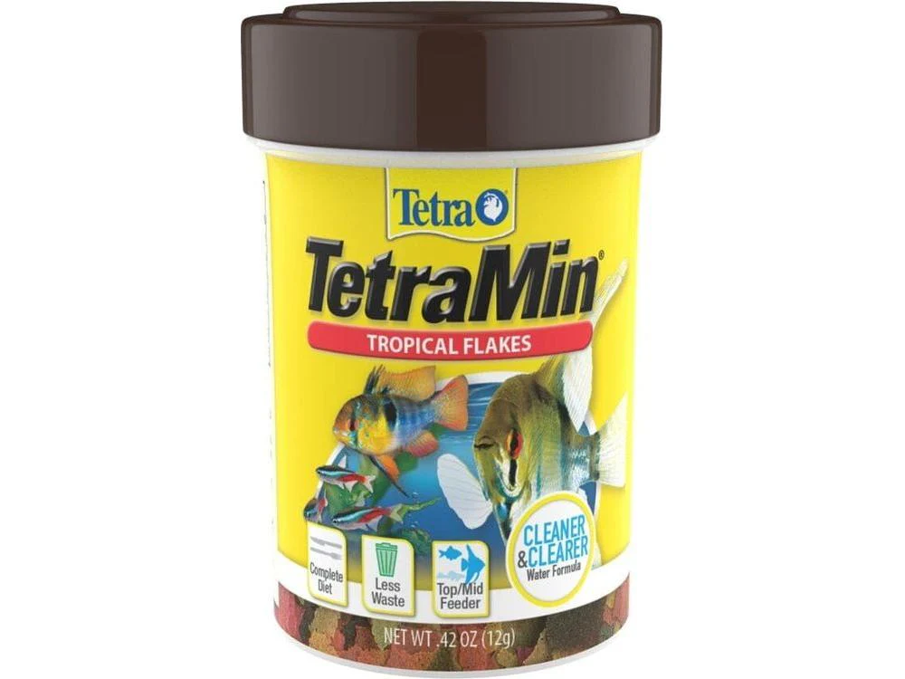 Tetra TetraMin Clean & Clearer Tropical Flakes Fish Food 1ea/0.42 oz