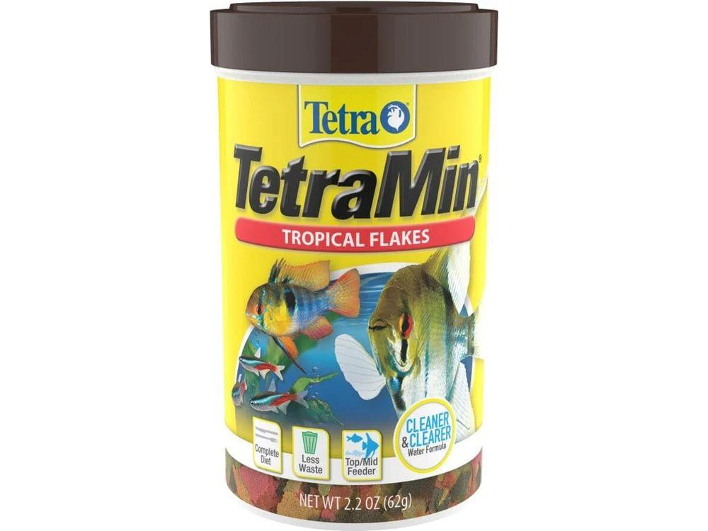 Tetra TetraMin Clean & Clearer Tropical Flakes Fish Food 1ea/2.2 oz
