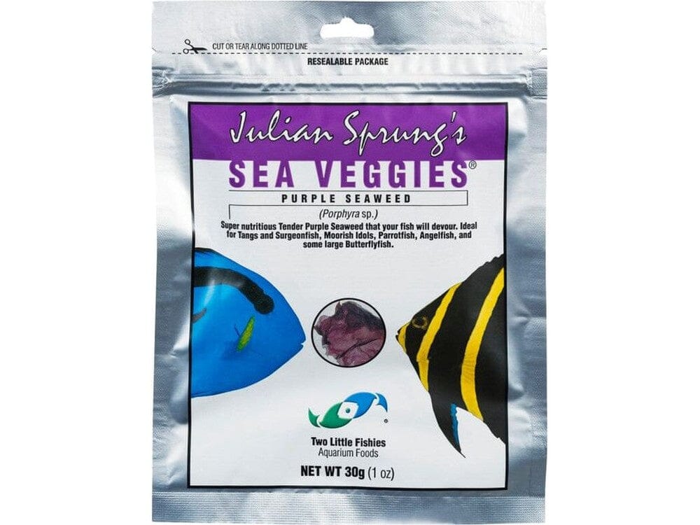 Two Little Fishies Julian Sprung's Seaveggies Purple Seaweed Fish Food 1ea/1 oz - Image 2