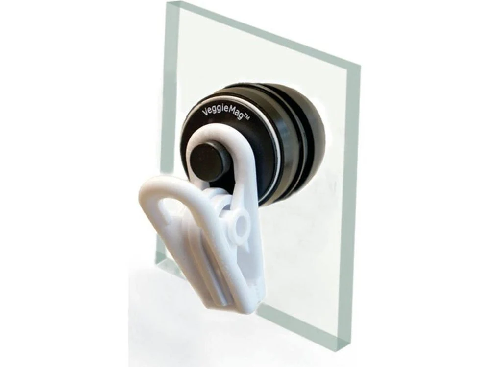 Two Little Fishies VeggieMag Magnetic Feeding Clip White, Clear, Black, 1ea