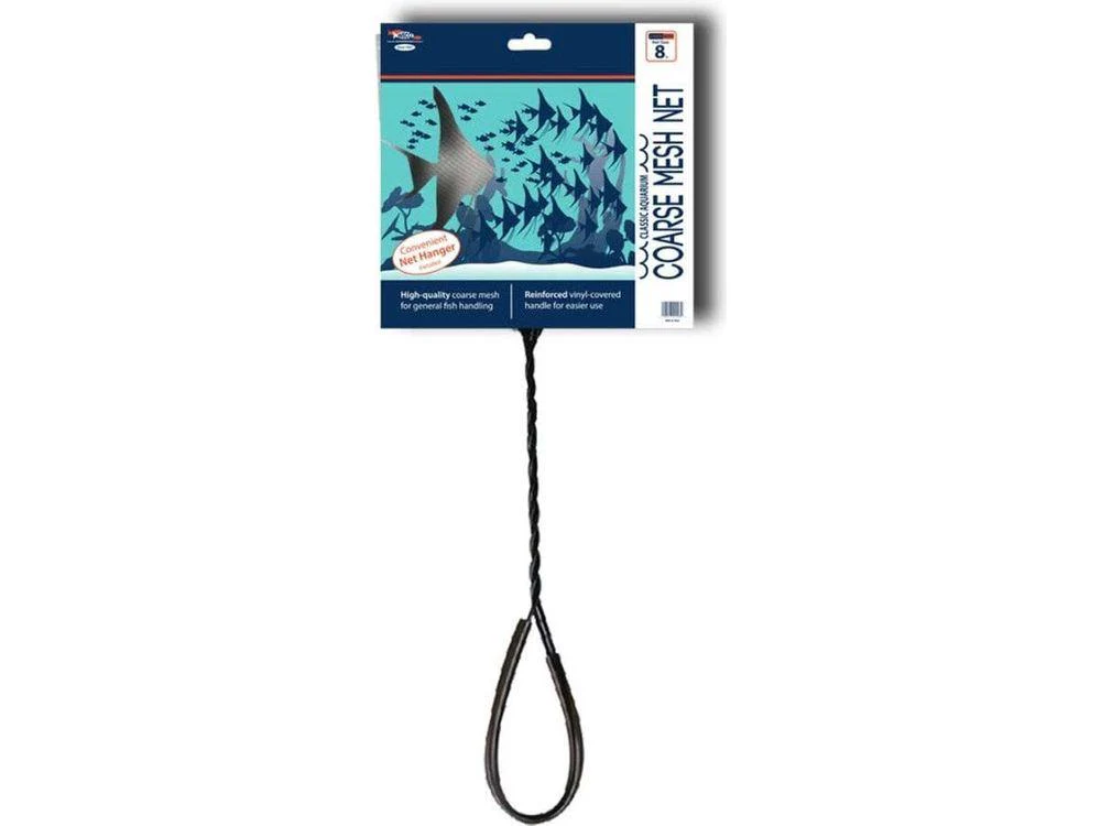 Weco Products Classic Coarse Mesh Net Standard Handle, Black, 1ea/8 in